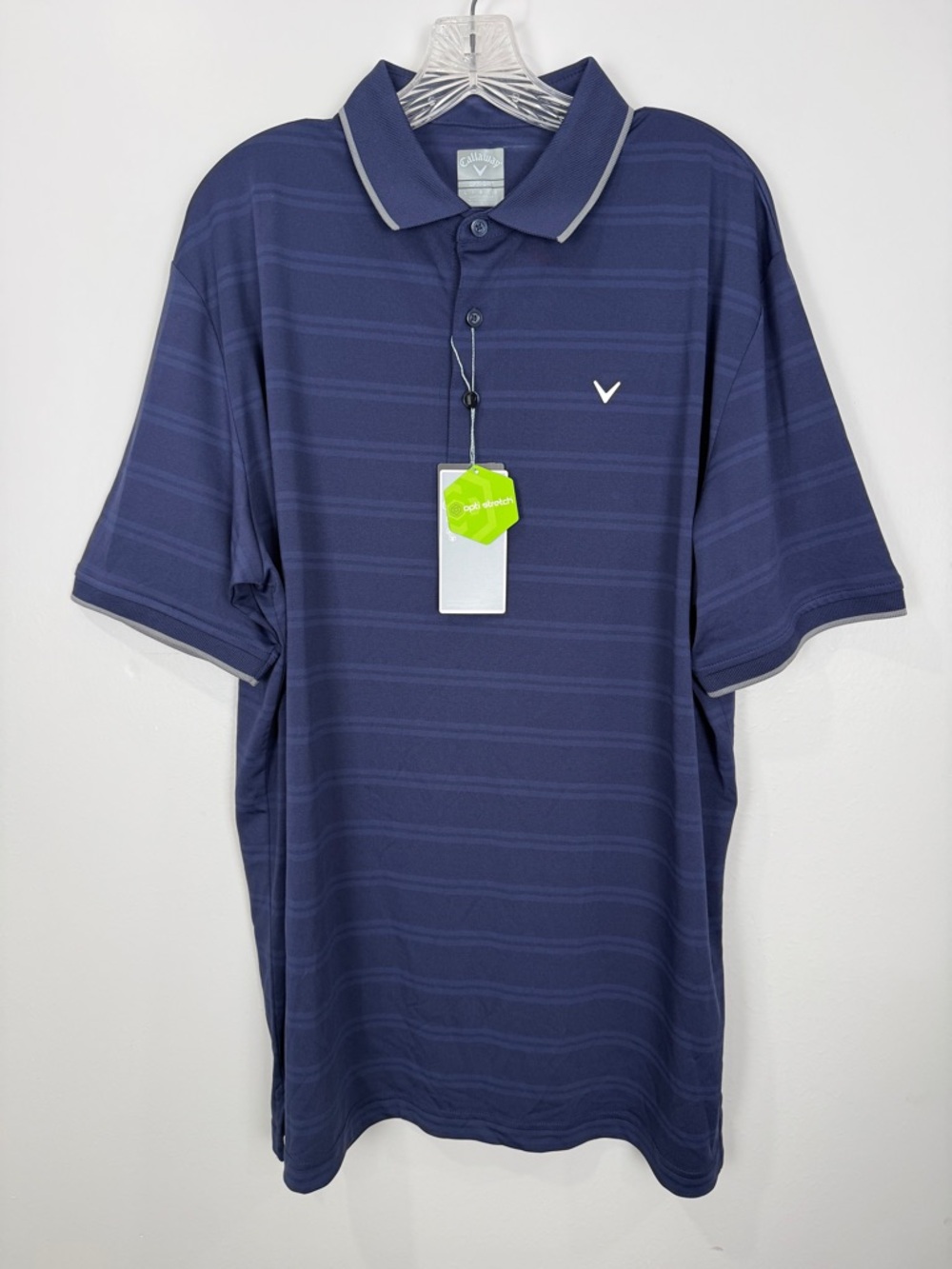 Callaway Navy Short Sleeve Polo with Contrast Trim